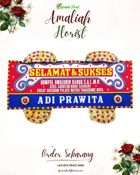 Papan Bunga Ucapan Selamat Tebel