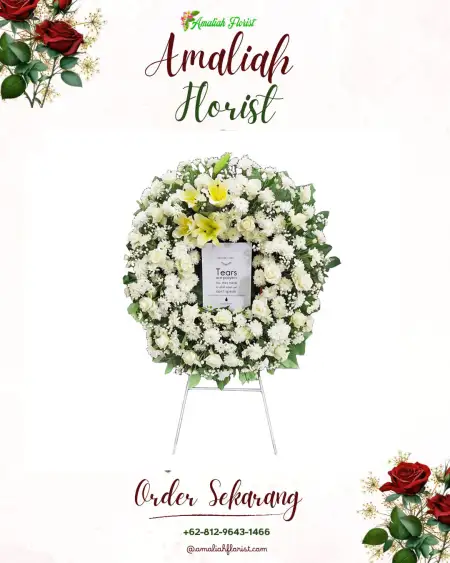 Krans Bunga Duka Tebel